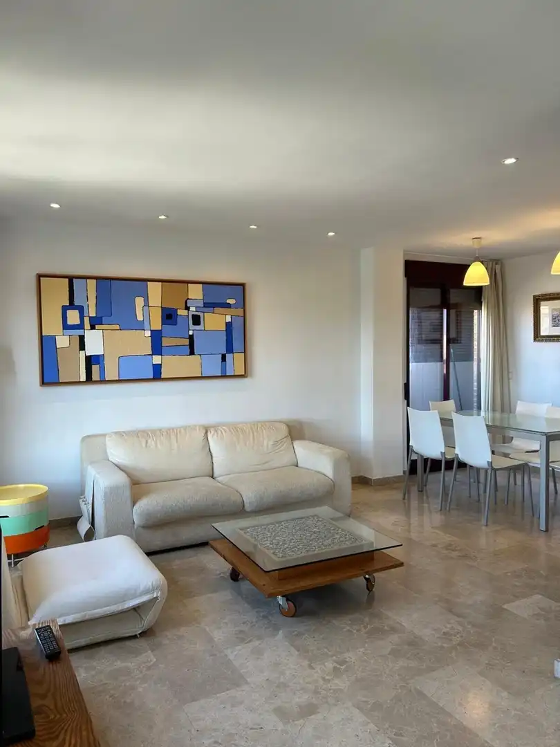 Living room of Flat for rent in Valencia  with Air Conditioner, Storage room and Furnished