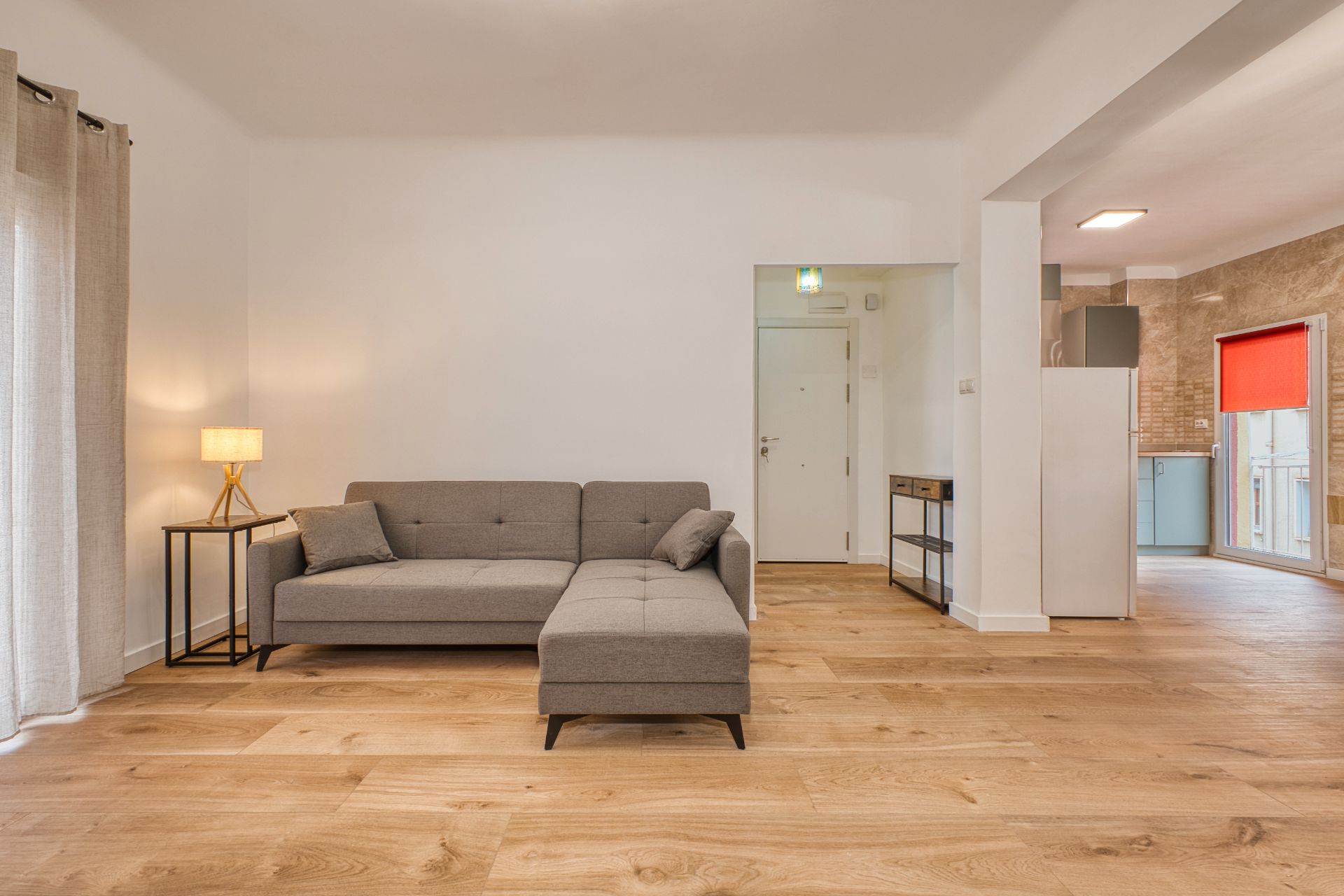 Living room of Flat for rent in Jijona / Xixona  with Air Conditioner, Heating and Parquet flooring