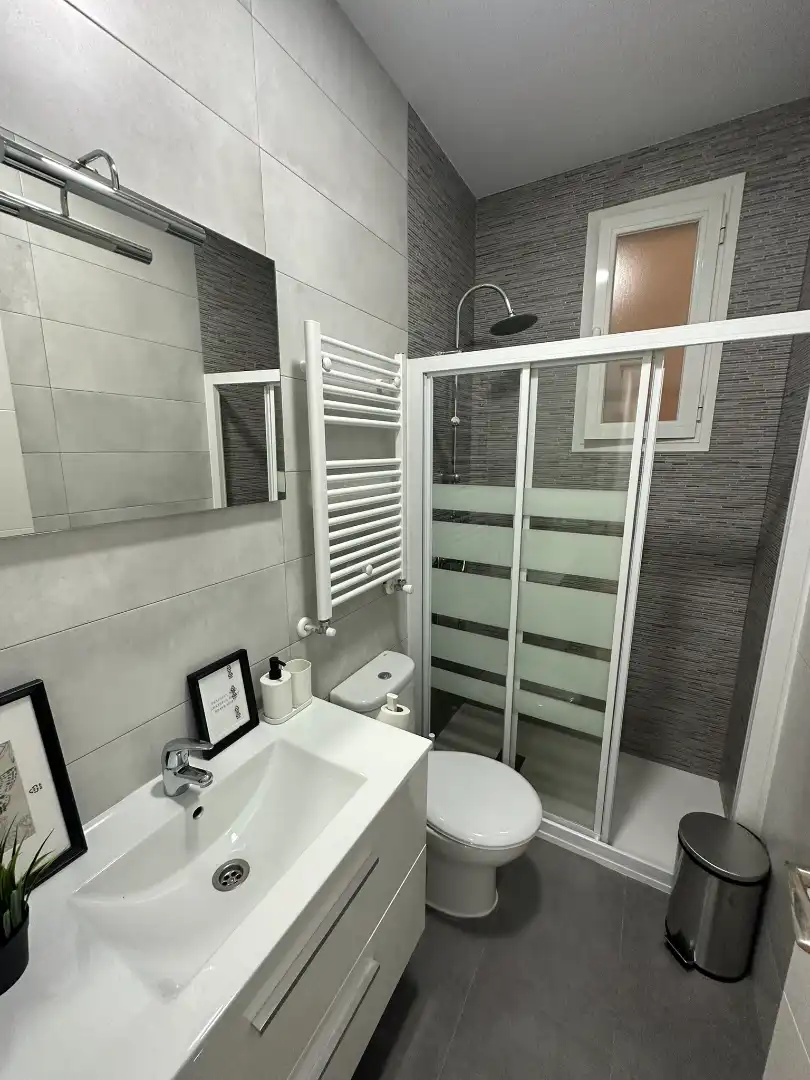Bathroom of Flat for share in Madrid  with Air Conditioner, Heating and Furnished