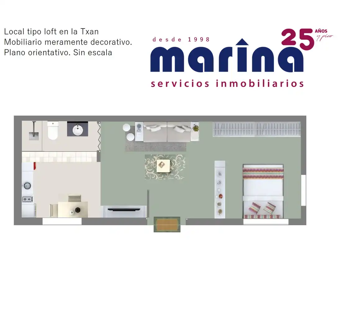 Habitación de Loft en venta en  Pamplona / Iruña con Amueblado, Horno y Lavadora