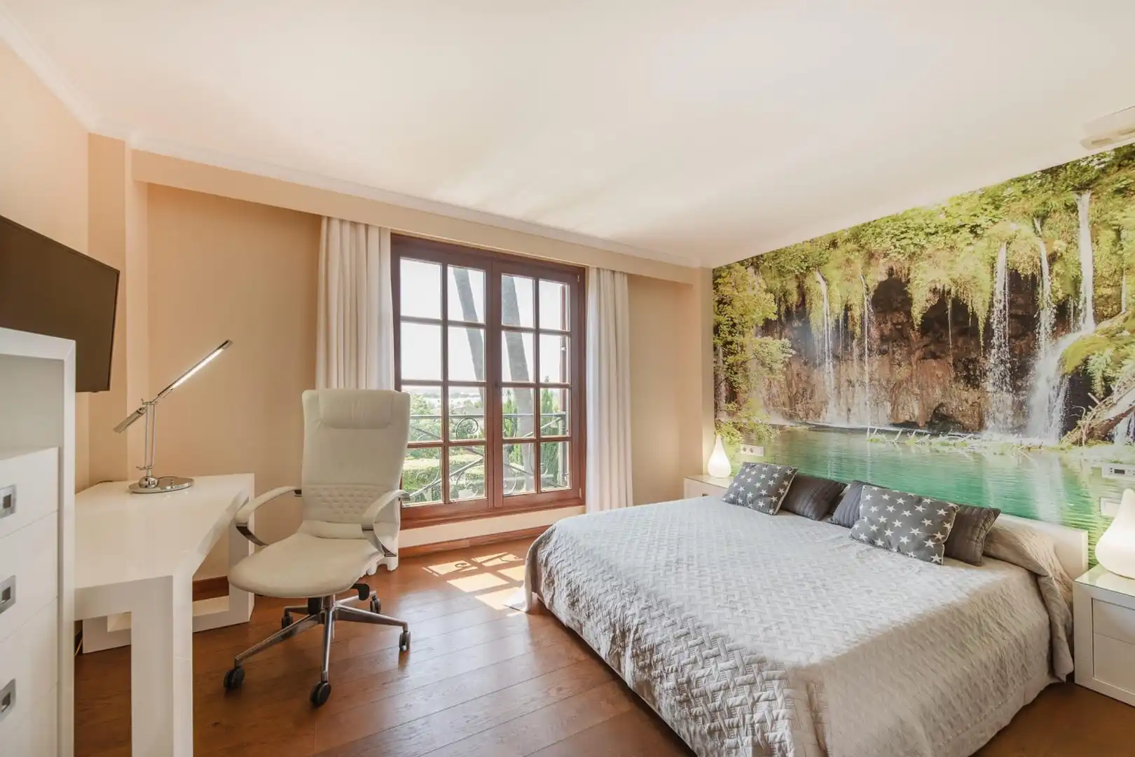 Dormitori de Casa o xalet de lloguer en Marratxí amb Aire condicionat, Jardí privat i Parquet