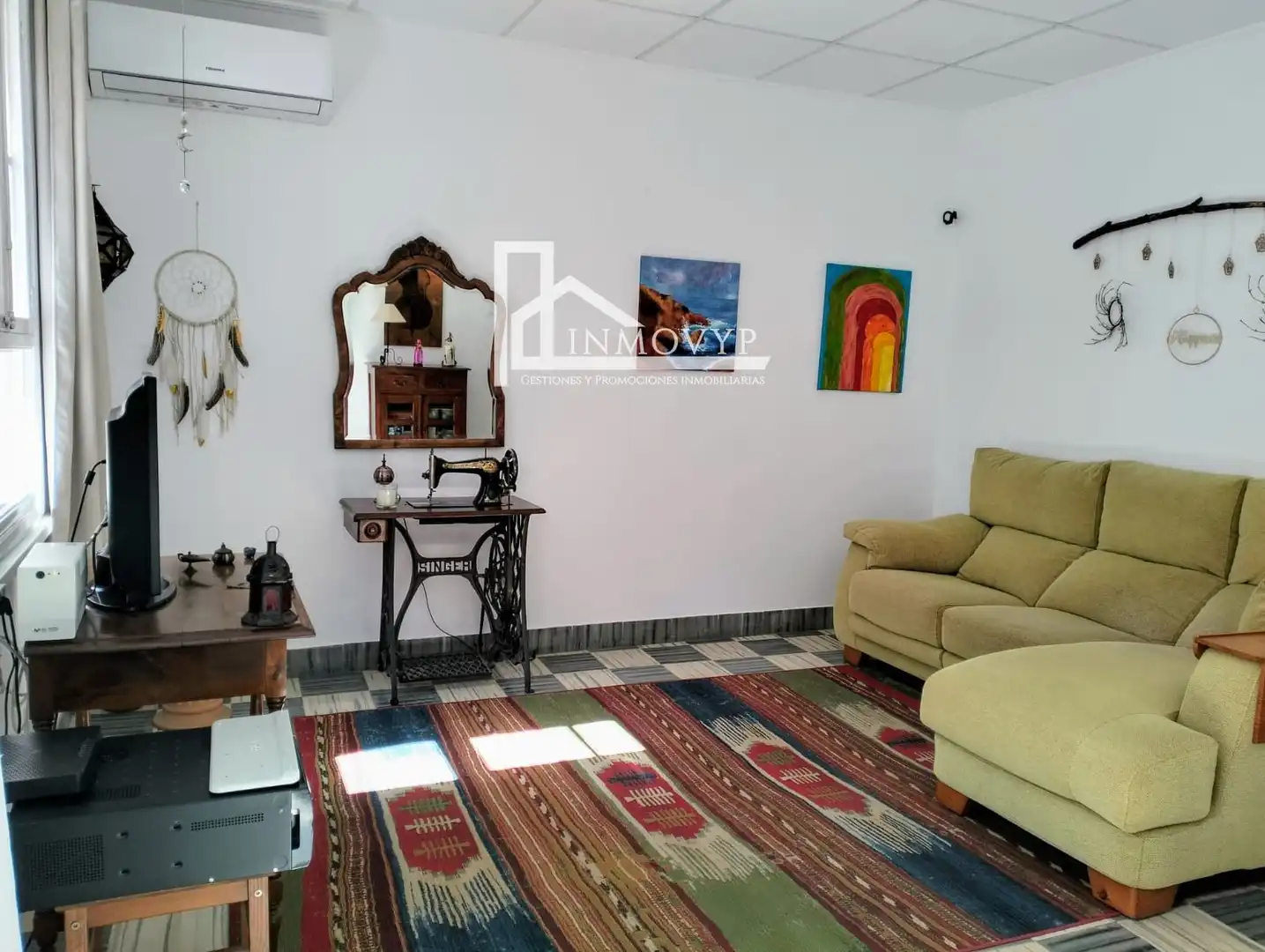 Sala de estar de Piso en venta en Inca con Aire acondicionado, Terraza y Amueblado