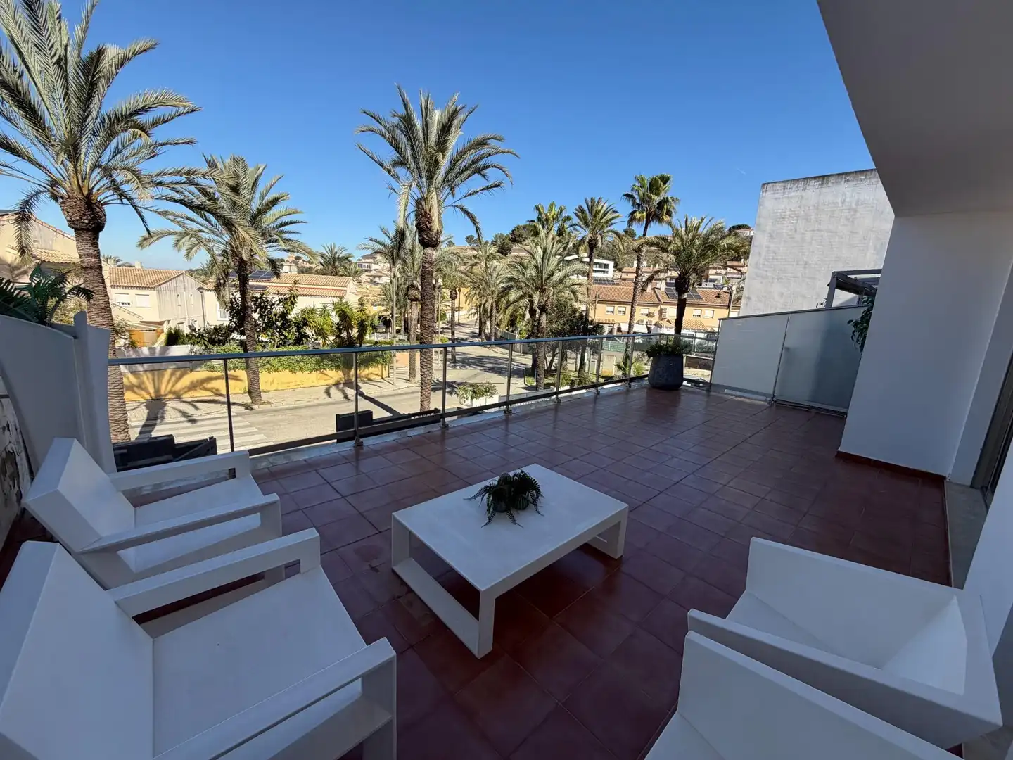 Terraza de Casa adosada en venta en Alzira con Aire acondicionado, Jardín privado y Piscina
