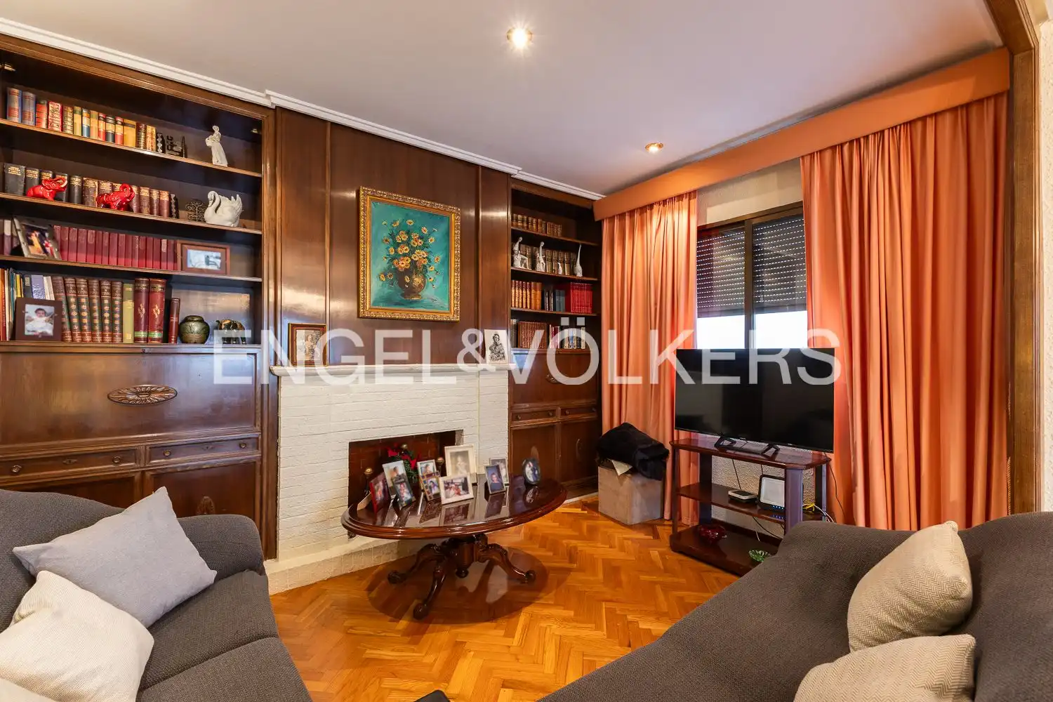 Wohnzimmer von Dachboden zum Verkauf in Valencia mit Klimaanlage, Heizung und Parkett