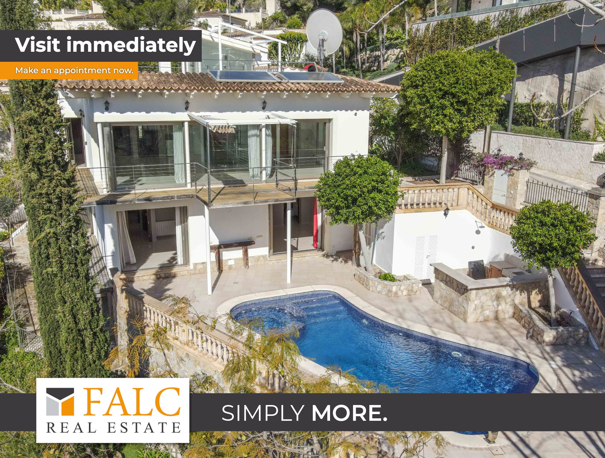 Exterior view of Houses for rent in Calvià  with Air Conditioner, Private garden and Swimming Pool