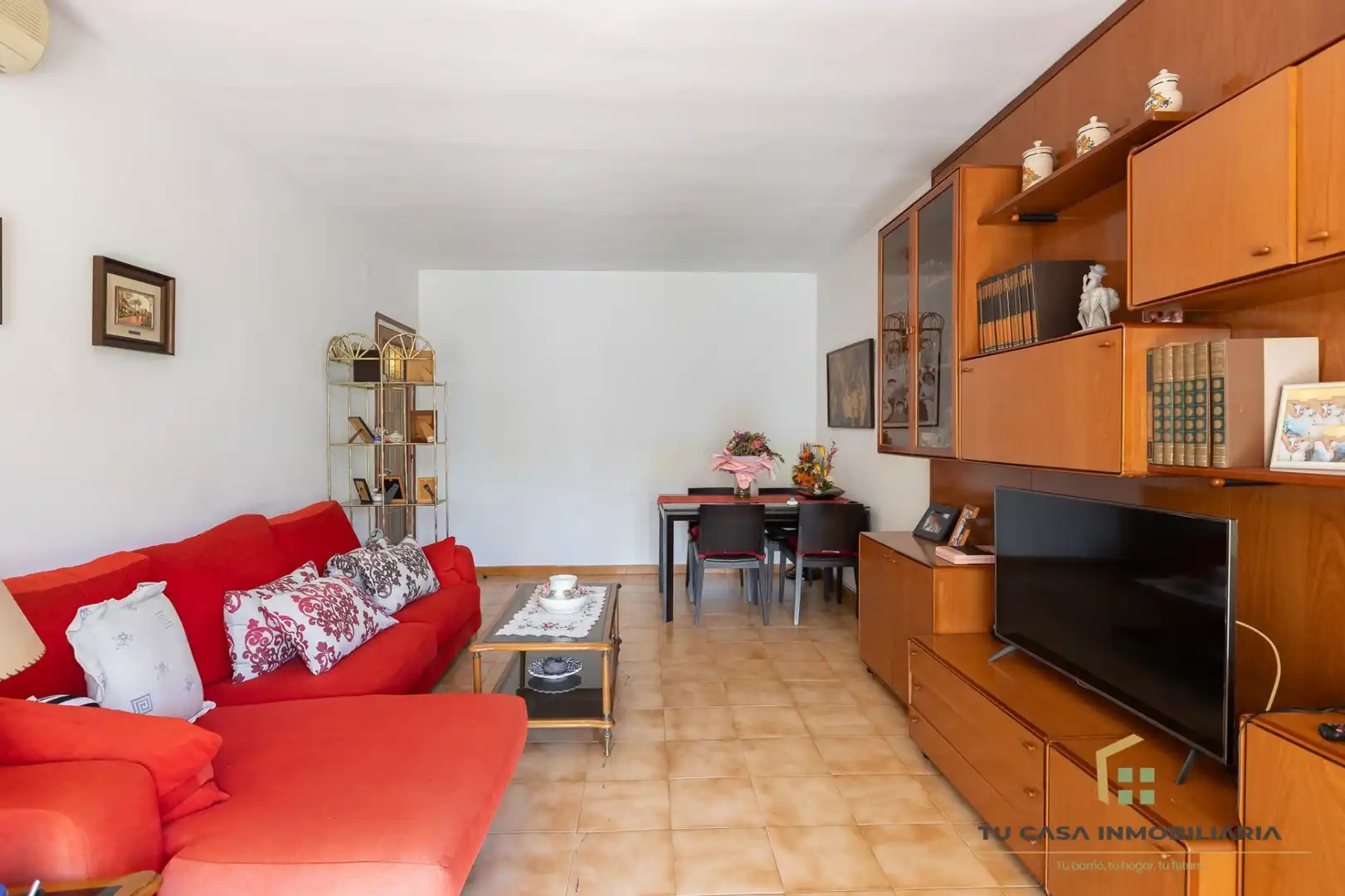 Wohnzimmer von Wohnung zum Verkauf in Badalona mit Klimaanlage