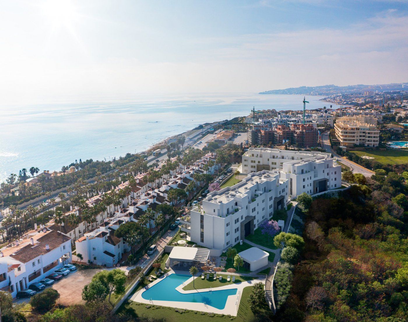 Exterior view of Planta baja for sale in Mijas  with Air Conditioner, Heating and Private garden