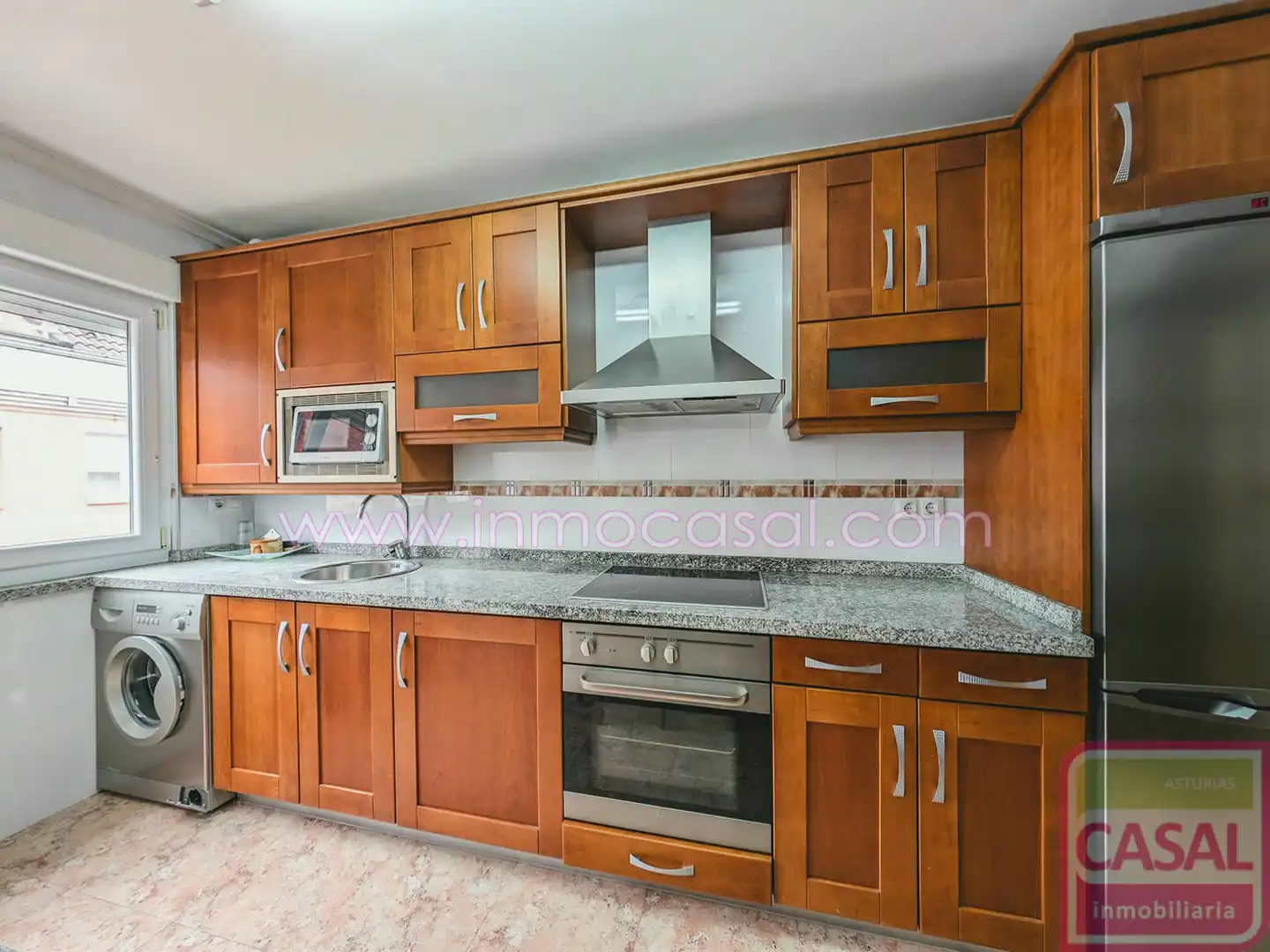 Kitchen of Flat for sale in Langreo  with Heating, Storage room and Furnished