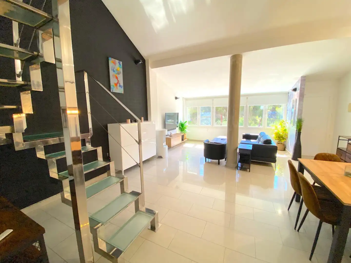 Sala de estar de Casa adosada en venta en Mazarrón con Piscina comunitaria