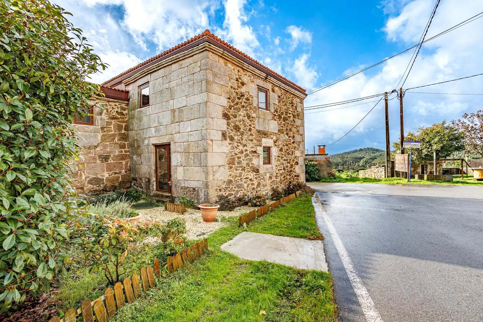 Vista exterior de Finca rústica en venta en A Laracha   con Amueblado