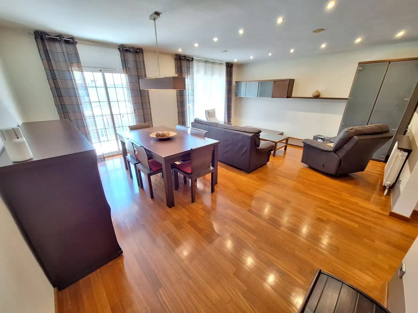 Living room of Flat for rent in Igualada  with Heating, Furnished and Balcony