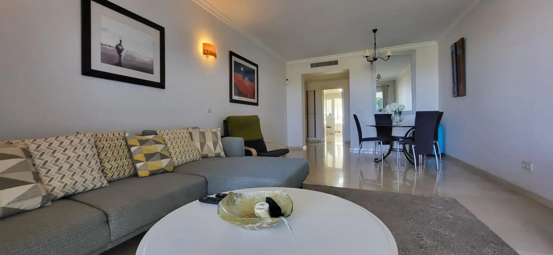 Living room of Apartments for rent in Benahavís  with Air Conditioner, Heating and Private garden