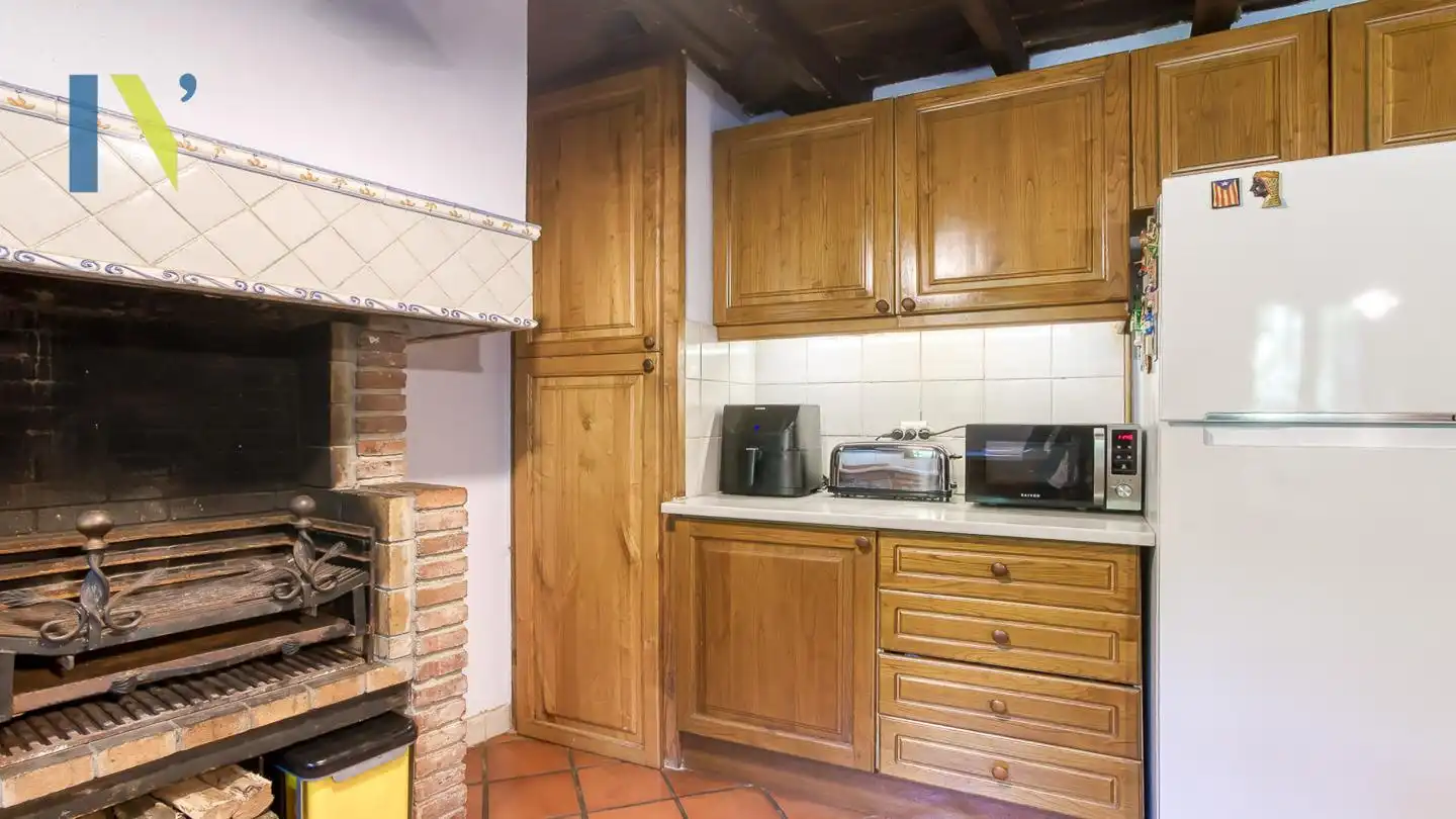 Cocina de Finca rústica en venta en Osor con Jardín privado y Terraza