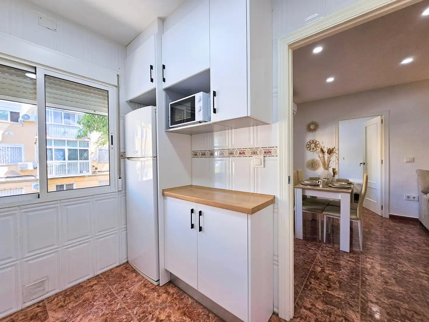 Cocina de Piso de alquiler en Cartagena con Aire acondicionado, Calefacción y Terraza