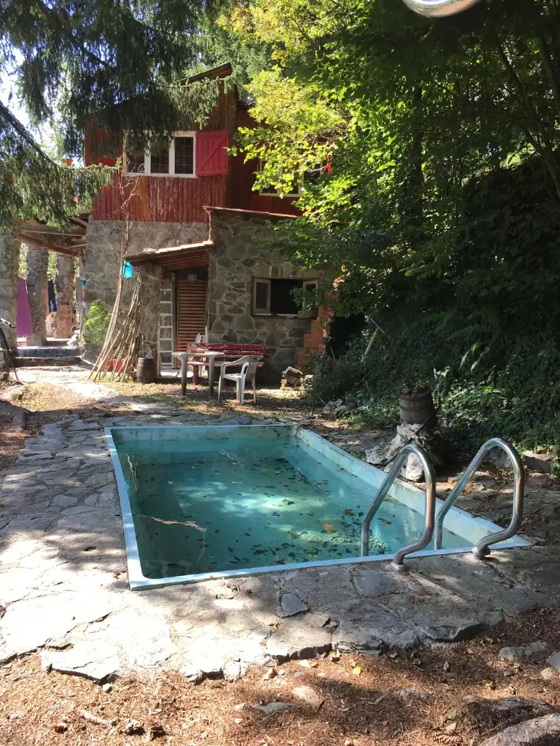 Piscina de Casa o xalet en venda en Molló amb Jardí privat, Terrassa i Piscina