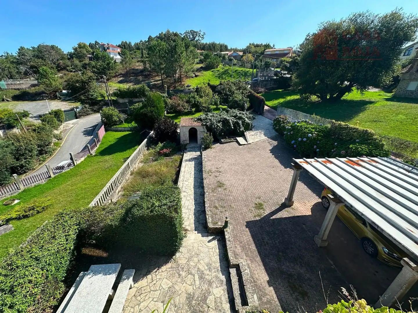 Garden of Houses for sale in Cangas   with Air Conditioner, Heating and Terrace