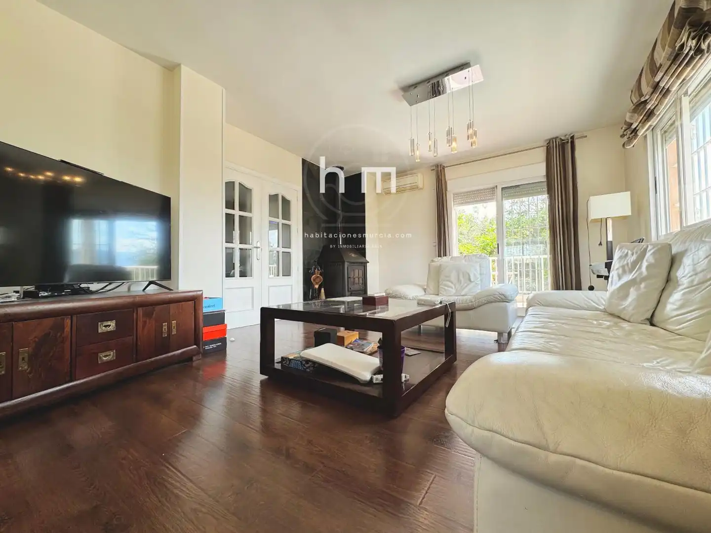Living room of Houses for sale in Murcia  with Air Conditioner, Parquet flooring and Storage room