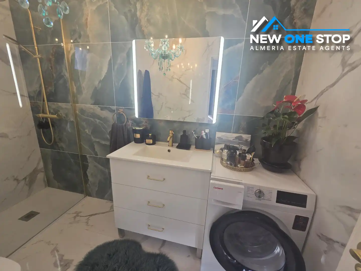 Bany de Apartament en venda en Mojácar amb Aire condicionat, Calefacció i Jardí privat