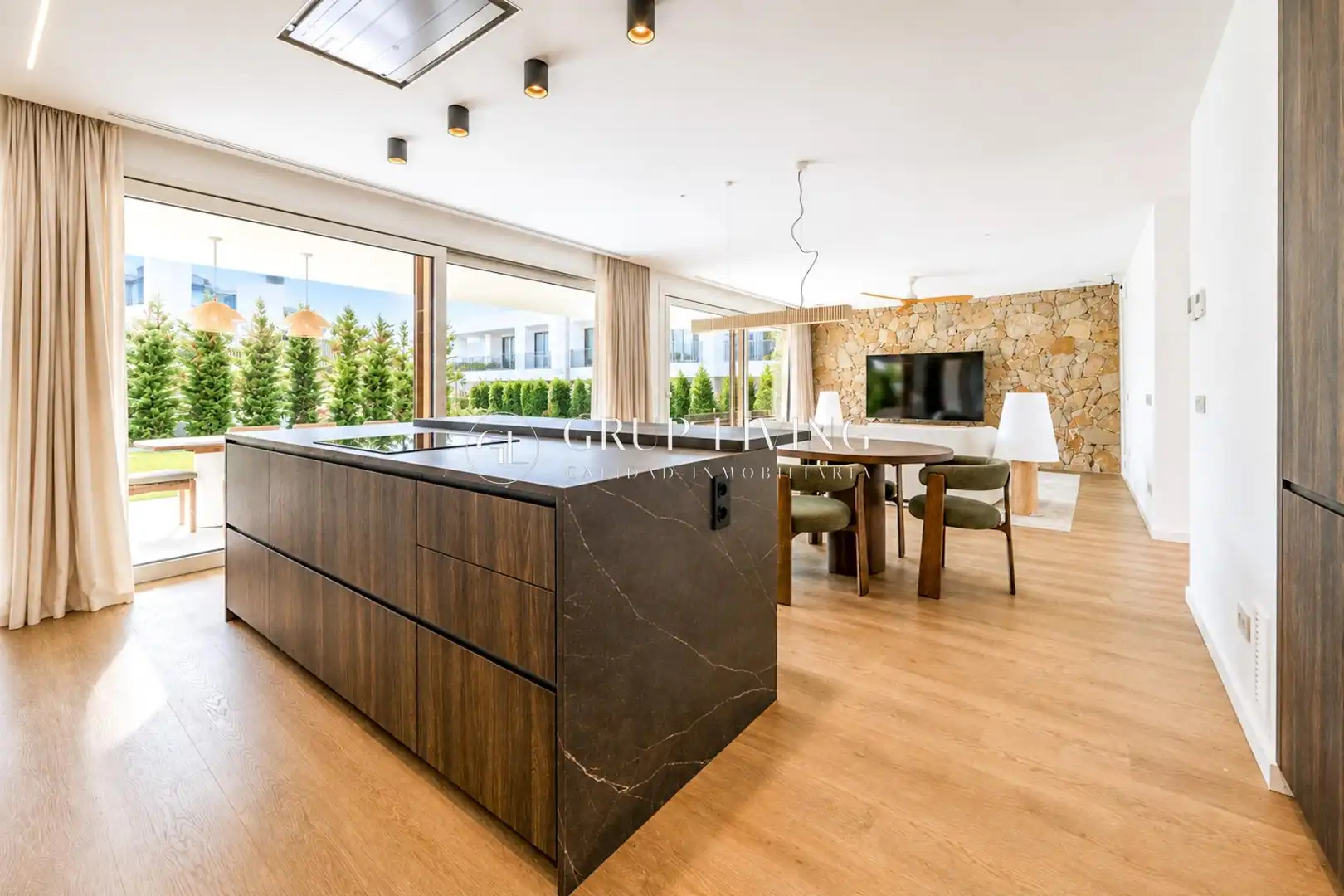 Küche von Haus oder Chalet zur Miete in Sitges mit Klimaanlage, Heizung und Privatgarten