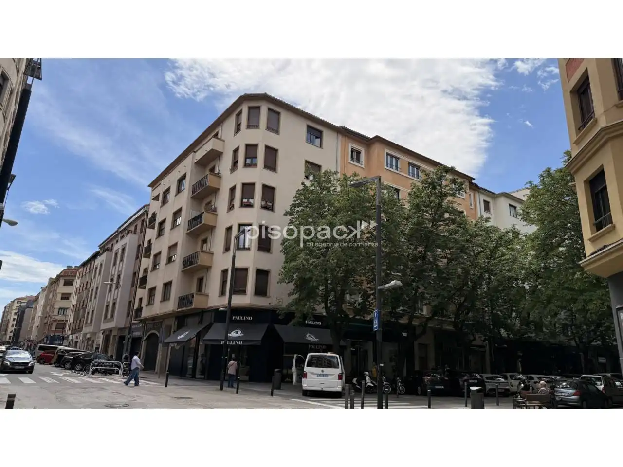 Vista exterior de Pis en venda en  Pamplona / Iruña amb Parquet, Terrassa i Alarma