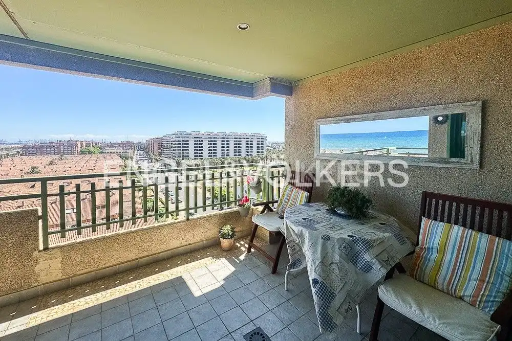 Balcony of Flat for rent in Alboraya  with Air Conditioner, Heating and Terrace