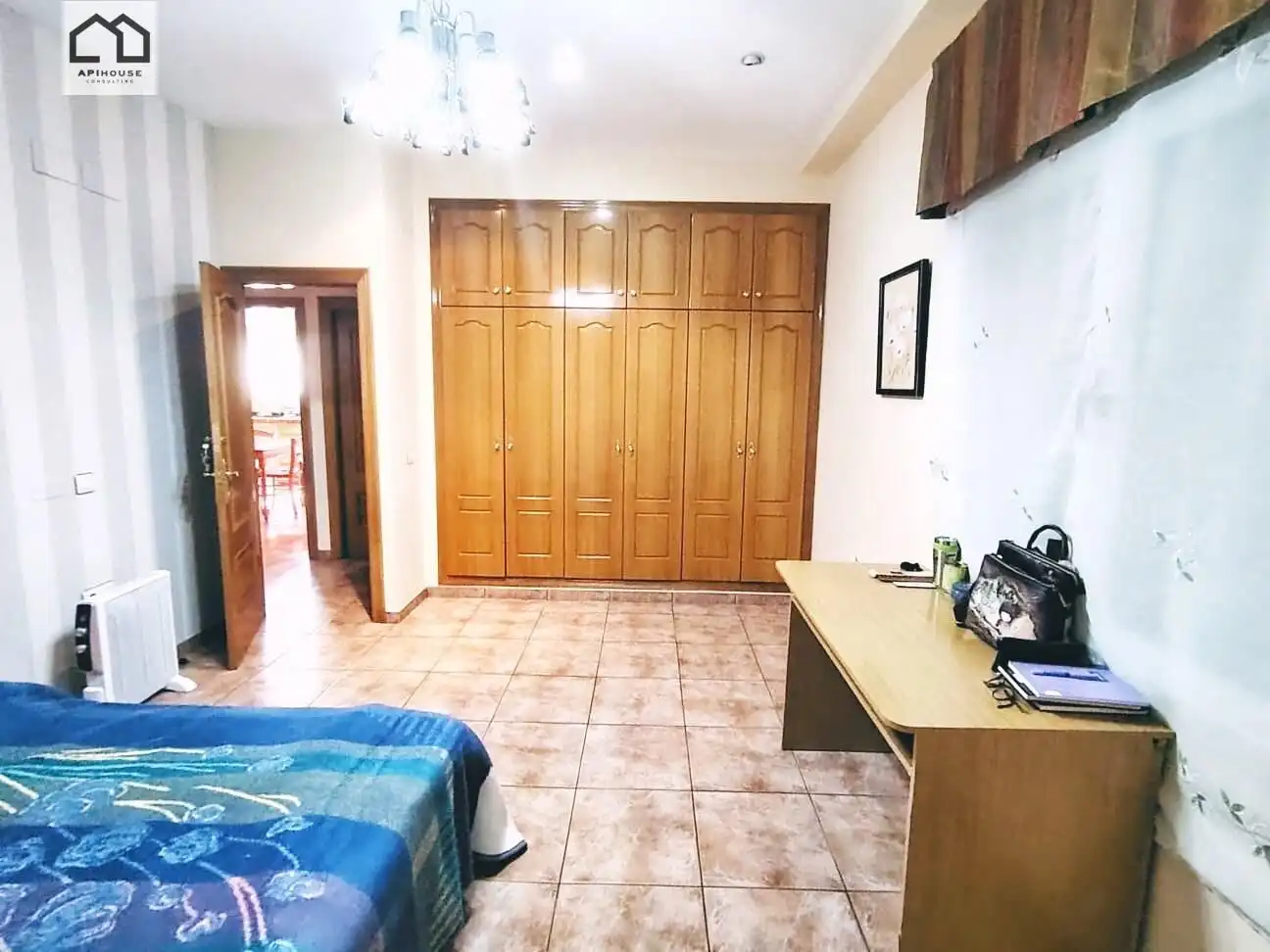 Bedroom of Houses for rent in La Font de la Figuera  with Air Conditioner, Terrace and Furnished