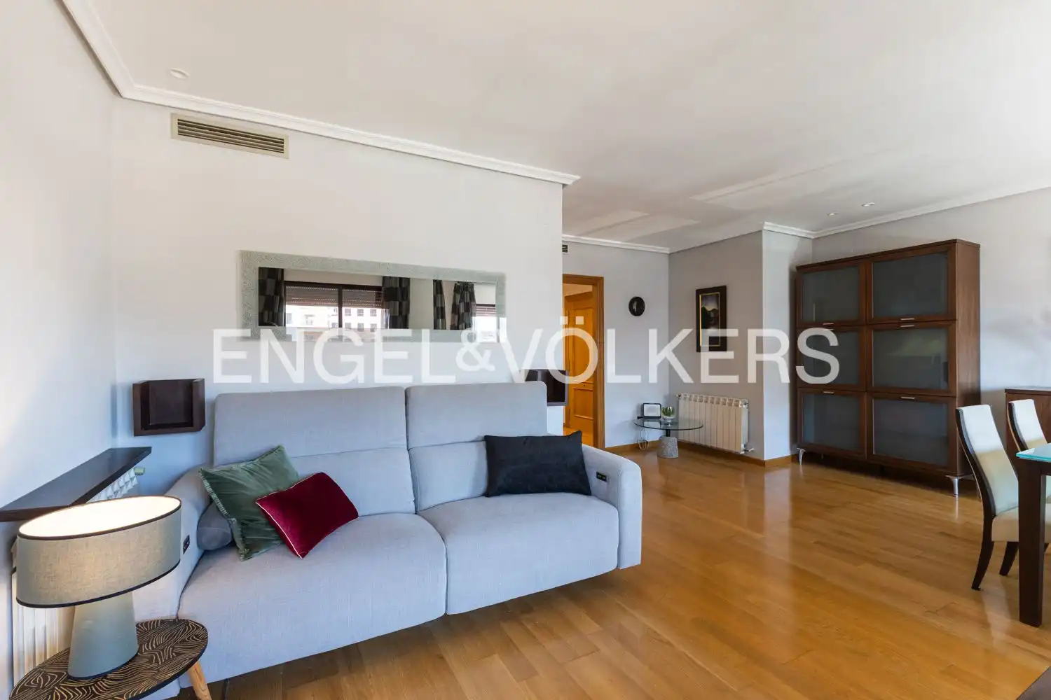 Living room of Flat for rent in Castellón de la Plana / Castelló de la Plana  with Air Conditioner, Heating and Parquet flooring