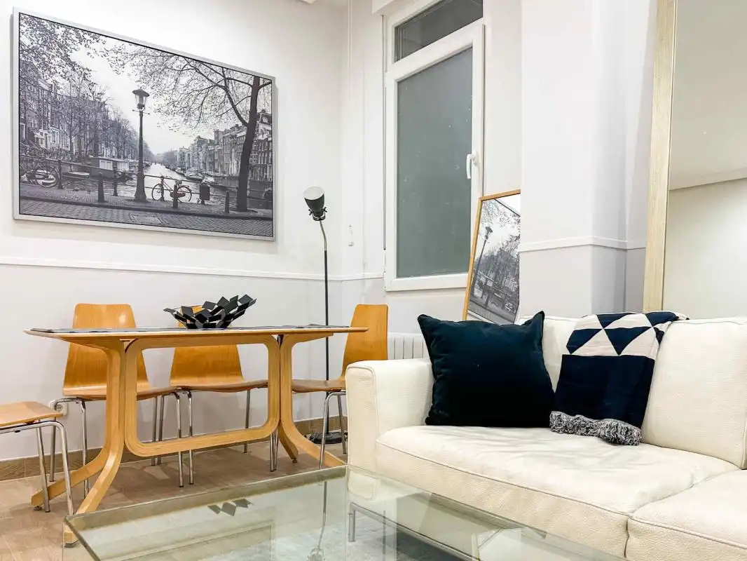 Sala de estar de Planta baja de alquiler en Madrid con Calefacción y Amueblado