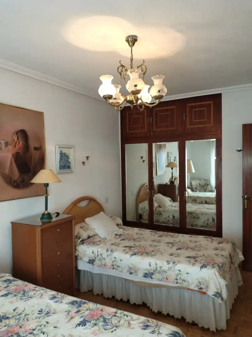 Bedroom of Flat for rent in Bembibre  with Heating, Parquet flooring and Storage room