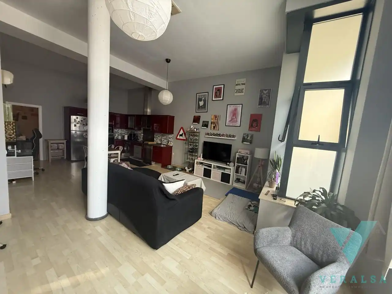 Sala de estar de Loft en venta en San Sebastián de los Reyes con Aire acondicionado