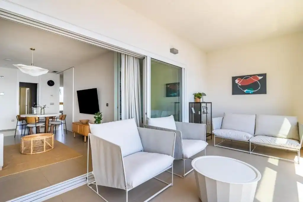 Sala de estar de Piso en venta en Benidorm con Aire acondicionado, Calefacción y Jardín privado