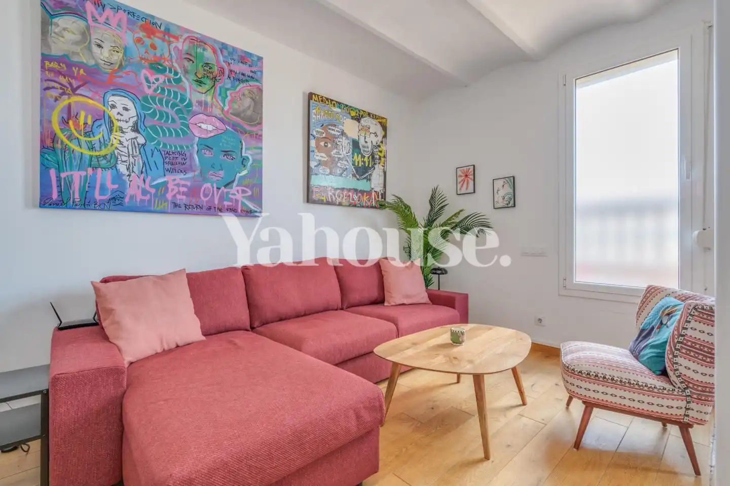 Sala d'estar de Àtic en venda en Barcelona amb Aire condicionat, Calefacció i Parquet
