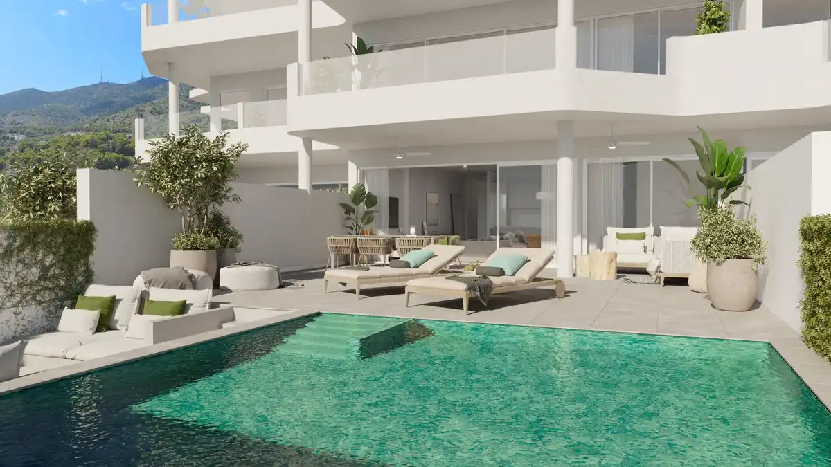 Terrassa de Planta baixa en venda en Benalmádena amb Aire condicionat, Jardí privat i Traster