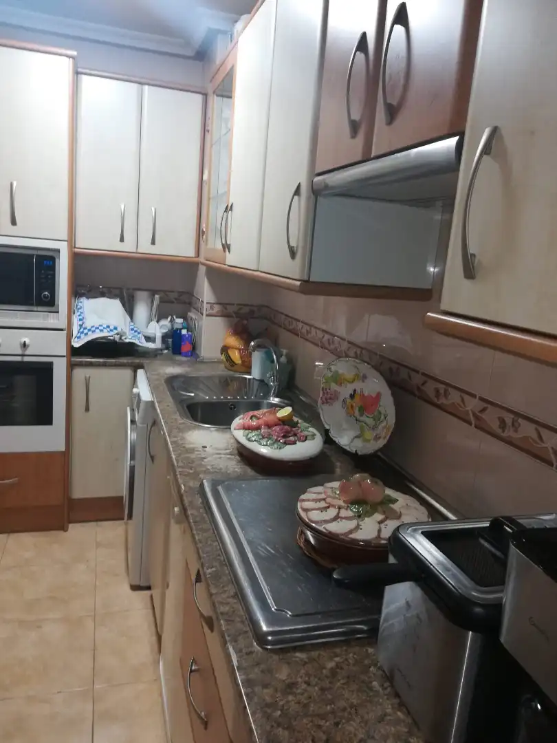 Kitchen of Flat for sale in Móstoles  with Heating, Parquet flooring and Terrace