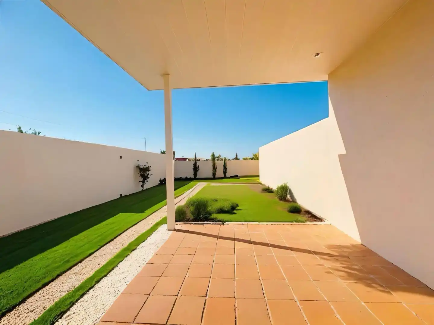Terrasse von Einfamilien-Reihenhaus zum Verkauf in Pioz