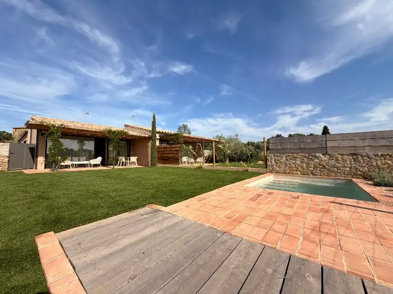 Terraza de Casa o chalet de alquiler en Cruïlles, Monells I Sant Sadurní de L'Heura con Aire acondicionado, Calefacción y Jardín privado
