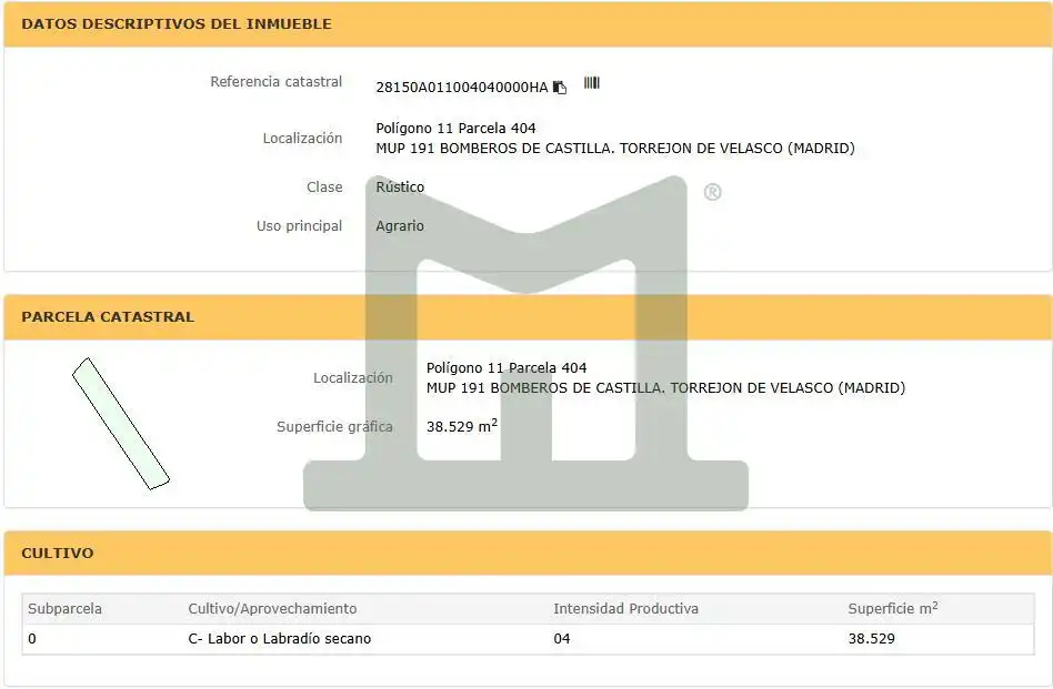 Terreny rústic en venda a Monte Bomberos Castilla, poligono 11, p 404; 405, imagen 4