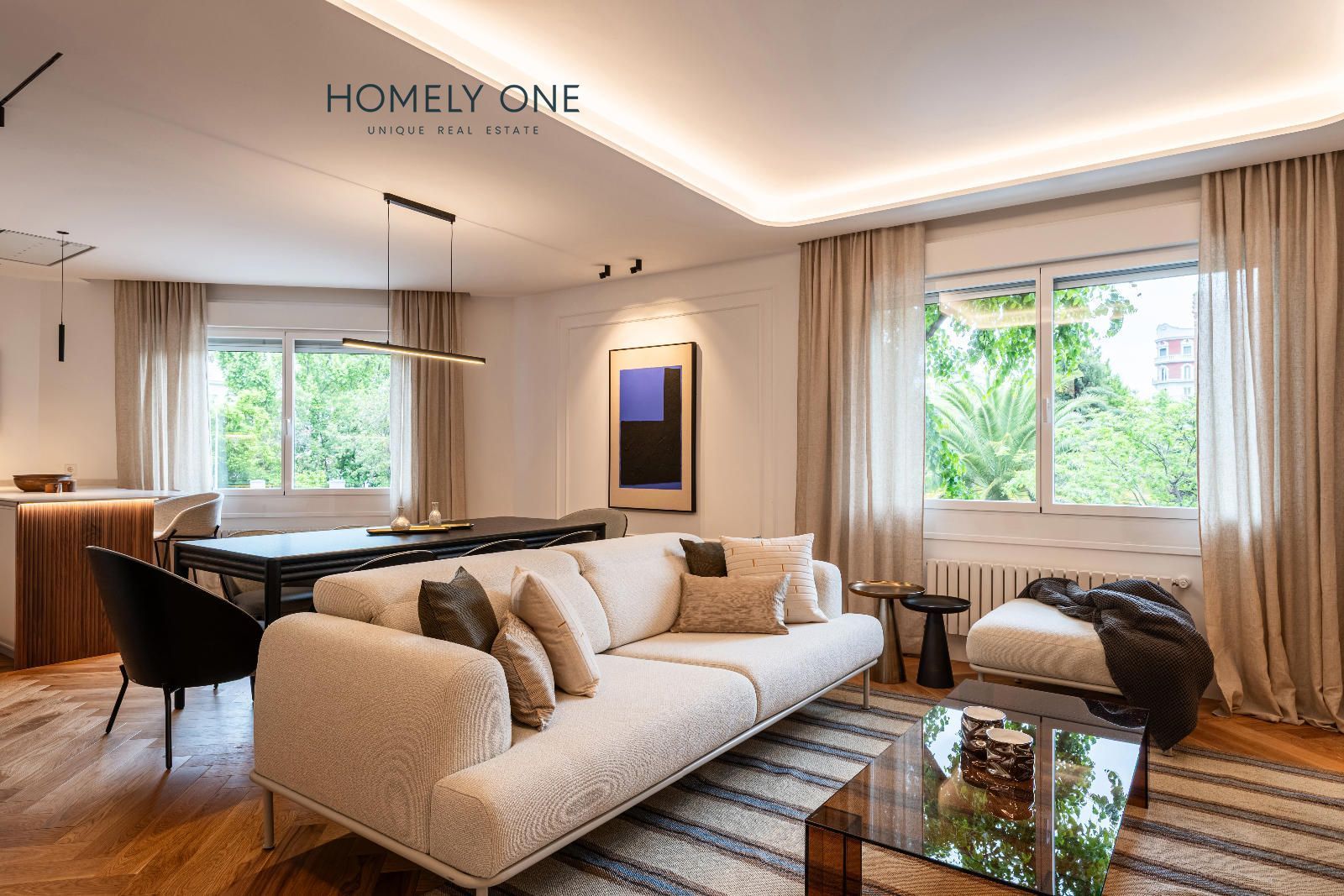 Living room of Flat for sale in  Madrid Capital  with Air Conditioner and Heating