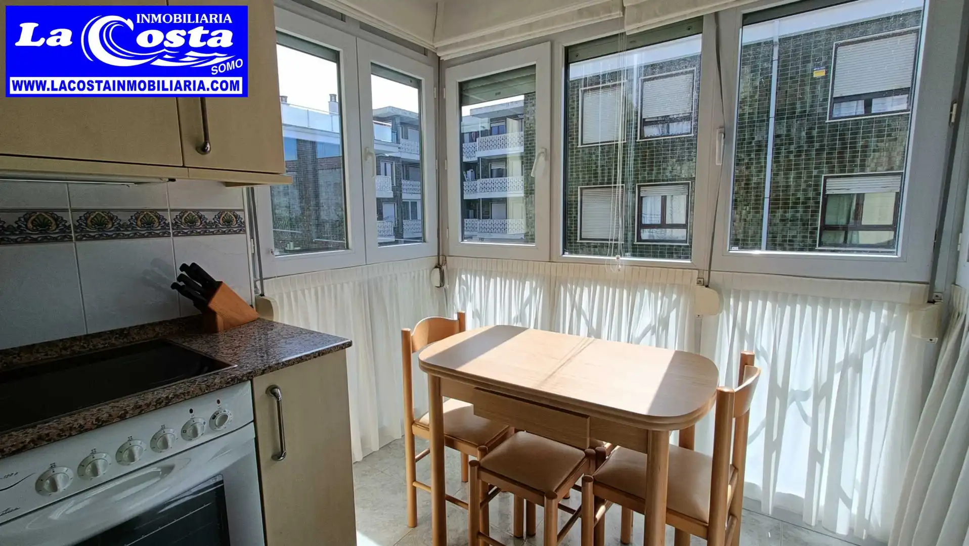 Terrasse von Wohnung zum Verkauf in Ribamontán al Mar mit Heizung, Ofen und Waschmaschine