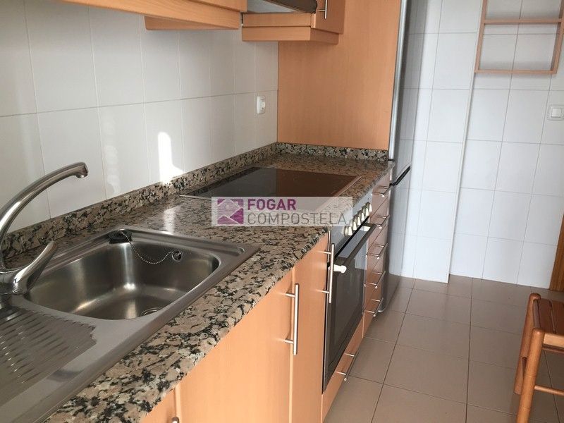 Kitchen of Flat to rent in Santiago de Compostela   with Heating, Storage room and Furnished