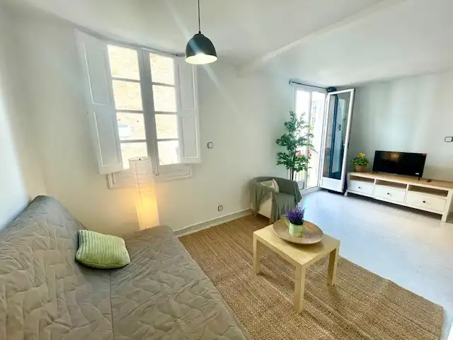 Sala de estar de Apartamento de alquiler en  Barcelona Capital con Amueblado y Lavadora