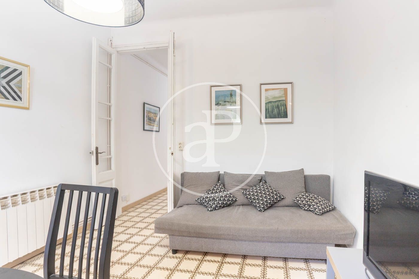 Living room of Flat to rent in  Barcelona Capital  with Air Conditioner, Heating and Furnished