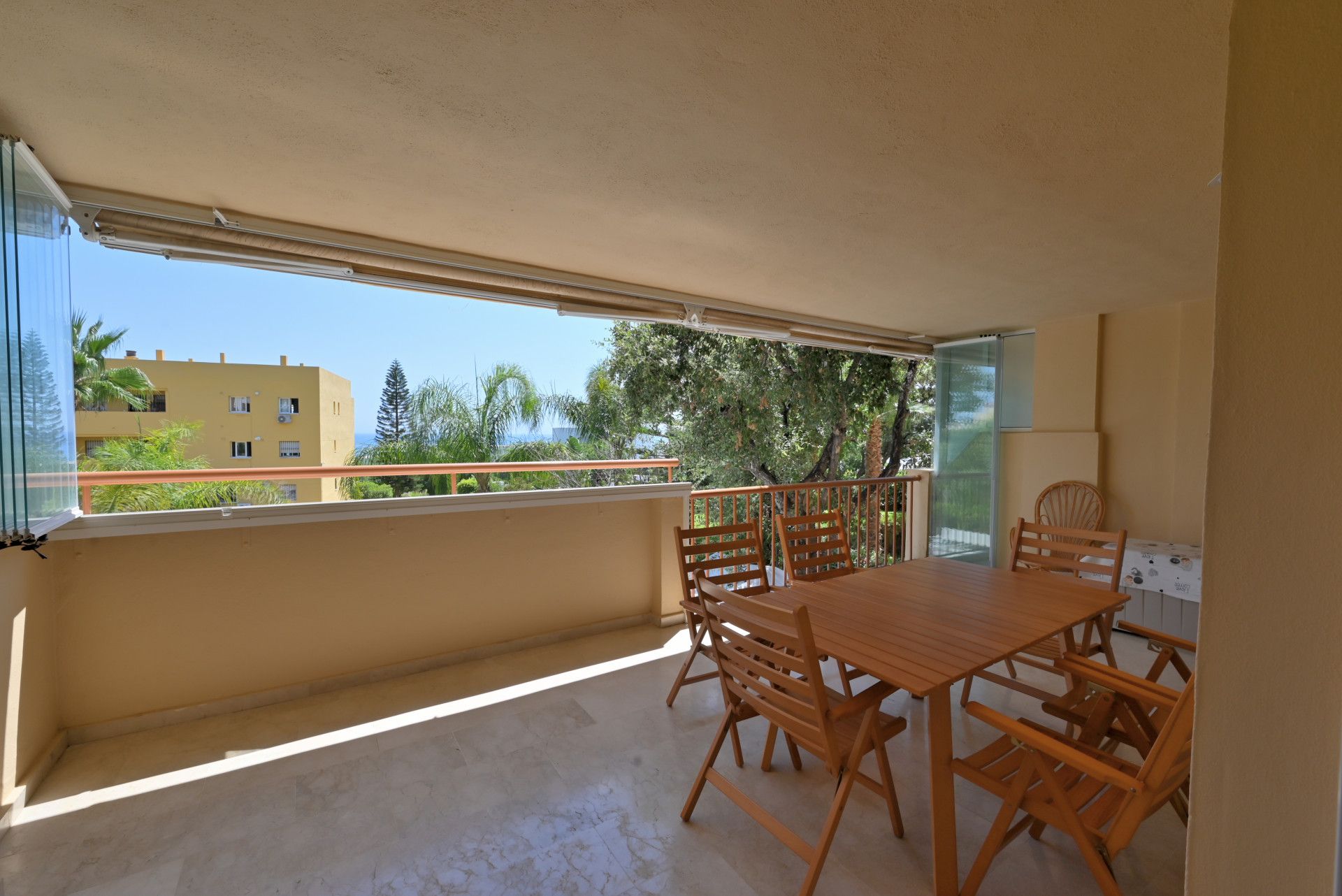 Terrace of Apartment for sale in Mijas  with Terrace, Swimming Pool and Furnished