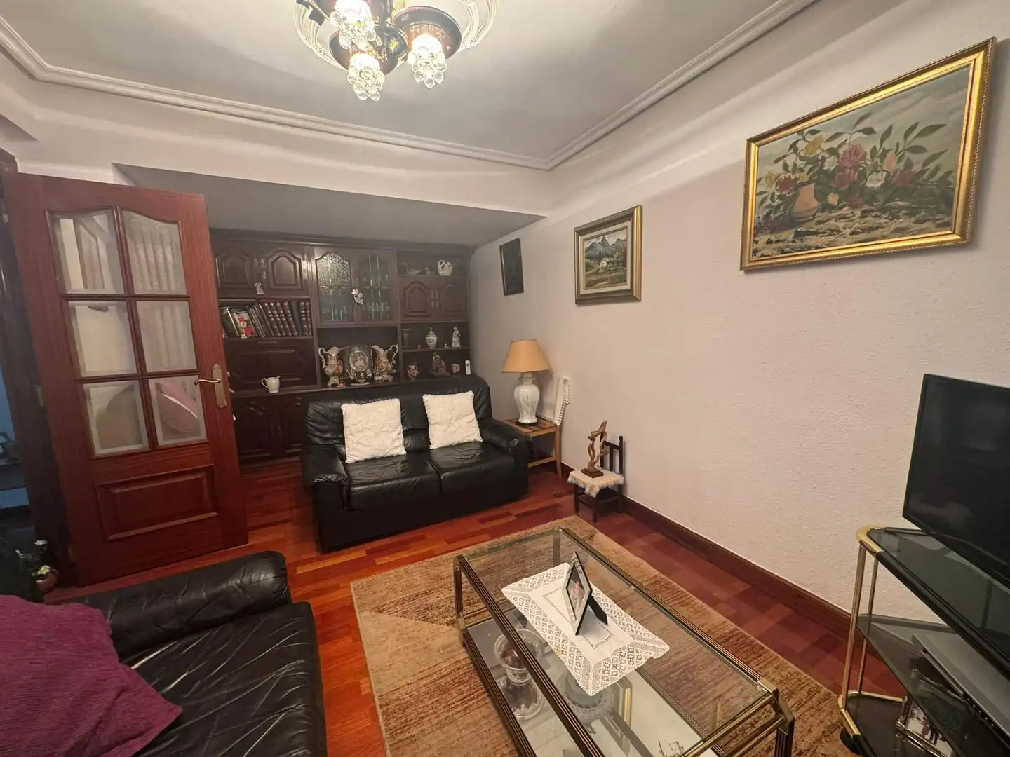 Sala de estar de Piso en venta en Santurtzi  con Calefacción, Terraza y Trastero