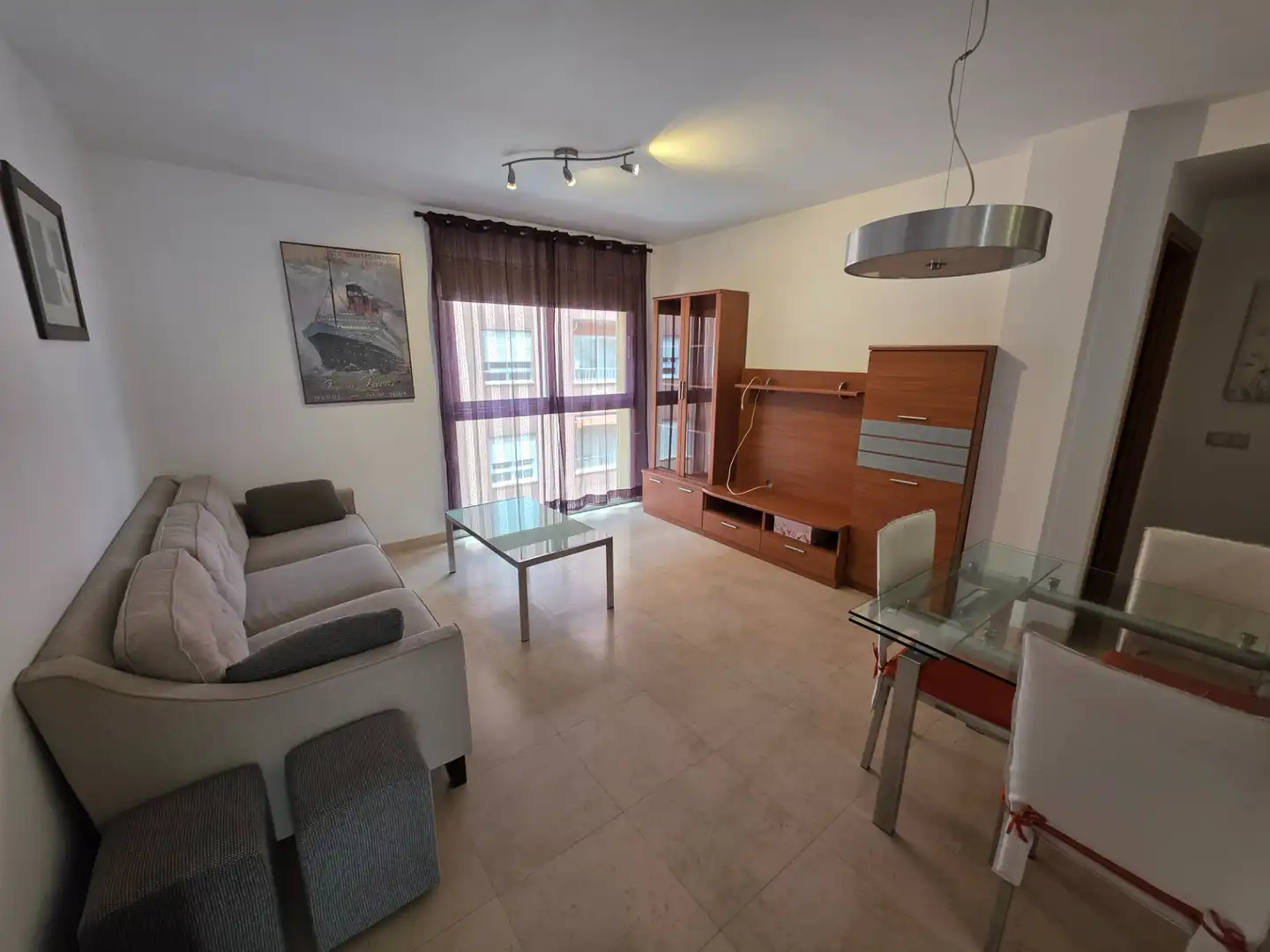 Sala de estar de Ático de alquiler en  Palma de Mallorca con Aire acondicionado, Calefacción y Terraza
