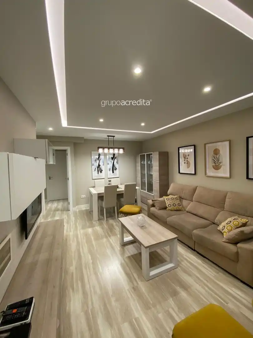 Living room of Flat for sale in Teo  with Heating, Parquet flooring and Storage room