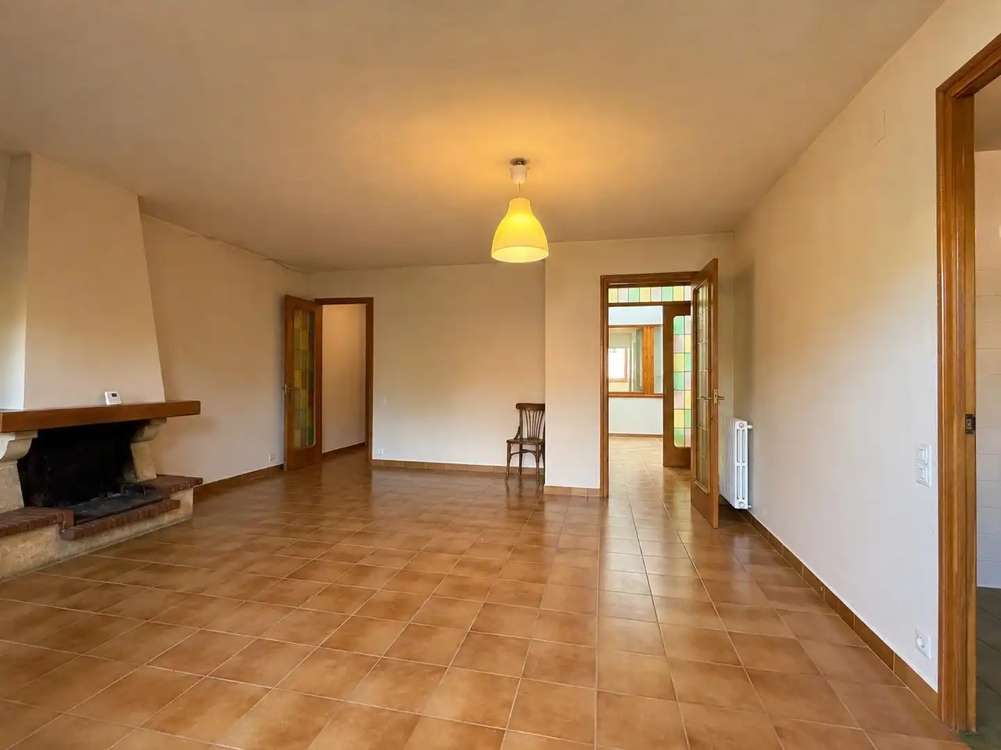Sala d'estar de Pis en venda en La Garriga amb Calefacció, Terrassa i Traster