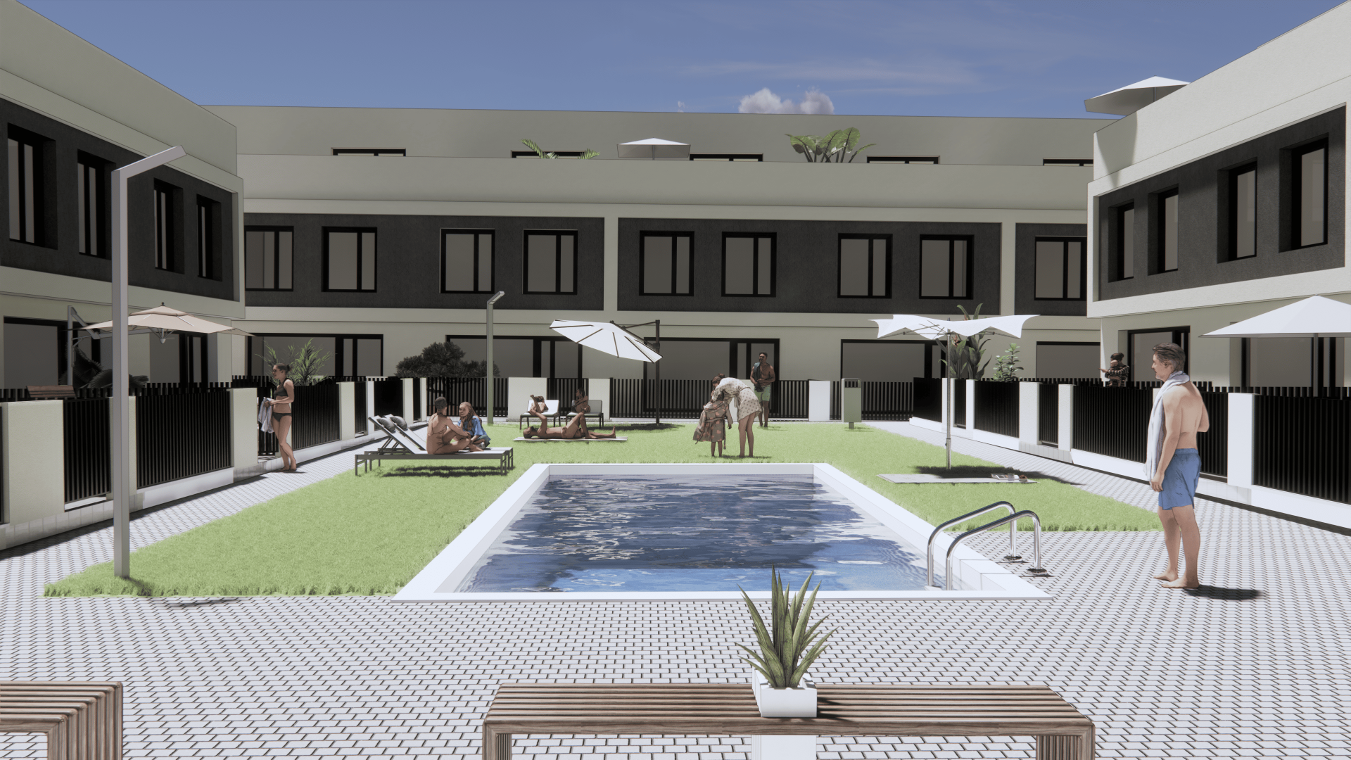 Terrace of Single-family semi-detached for sale in Burgos Capital  with Heating, Private garden and Terrace