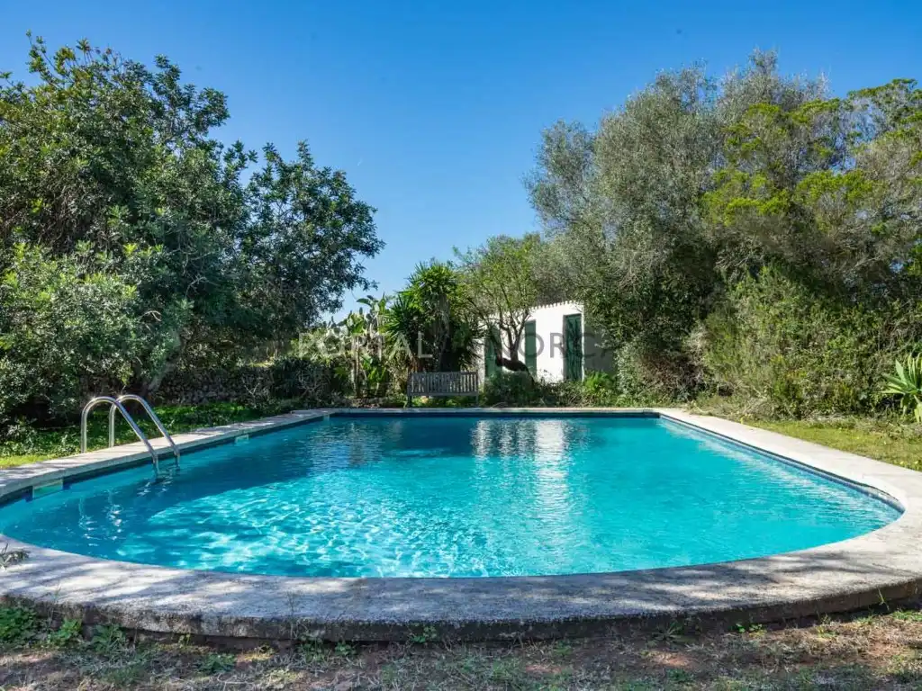 Piscina de Finca rústica en venda en Maó - Mahón