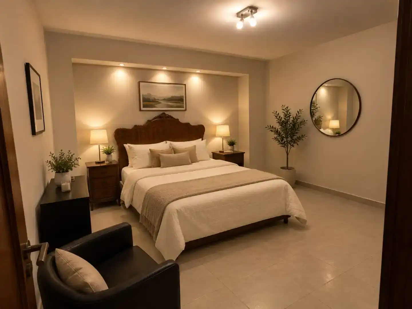 Schlafzimmer von Wohnung zur Miete in Alzira mit Balkon
